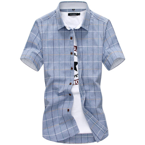 Plaid Short Sleeve Shirt (Many Colors)