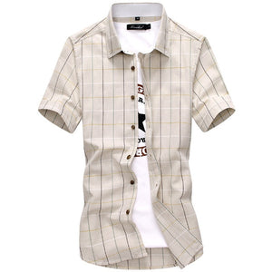 Plaid Short Sleeve Shirt (Many Colors)
